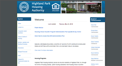 Desktop Screenshot of highlandparkhousing.org