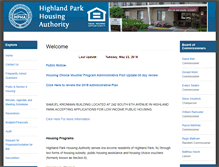 Tablet Screenshot of highlandparkhousing.org